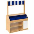 Whitney Brothers WB1761 Children's Market Stand with Trays - 16 11/16'' x 33'' x 48'' 9461761